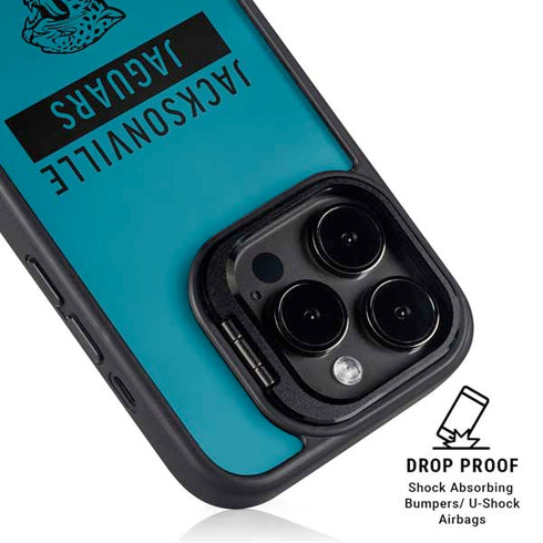 NFL Jacksonville Jaguars Teal Performance Series iPhone 16 Pro Kickstand Case